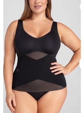 Honeylove LiftWear Tank Shapewear Tank Top Black 3X
